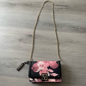 Victoria secret floral chain shoulder bag